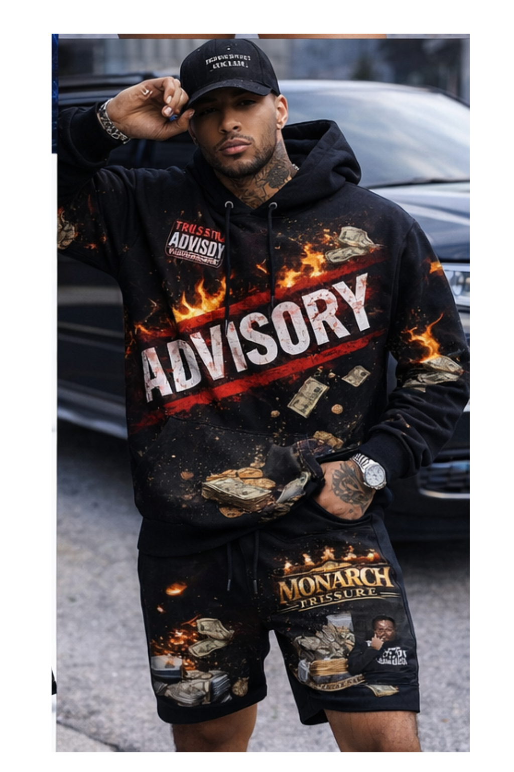 Monarch Pressure "Advisory Heat" T-Shirt & Shorts Set