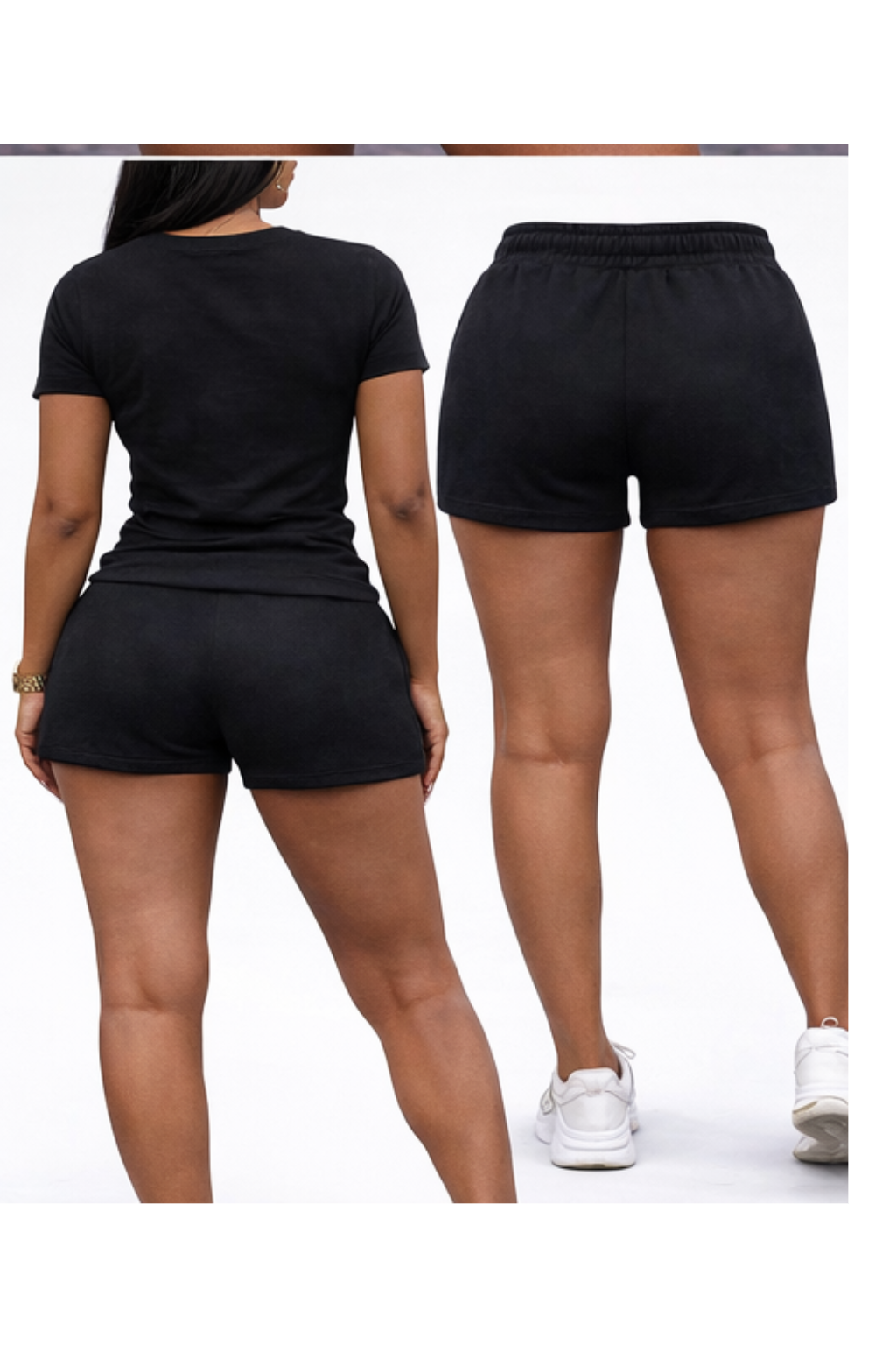 Monarch Pressure "Boujee Energy" Black T-Shirt & Shorts Set