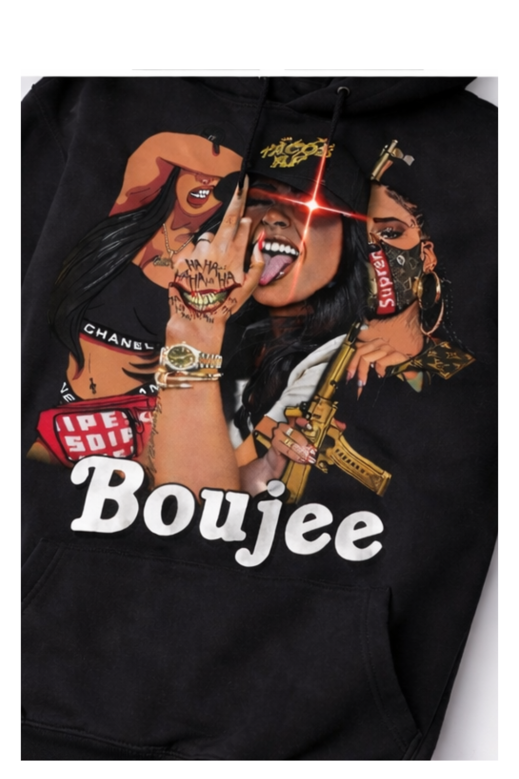 Monarch Pressure "Boujee Energy" Black Hoodie & Jogger Set